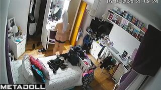 Strangers paid to keep an eye on her - bedroom video