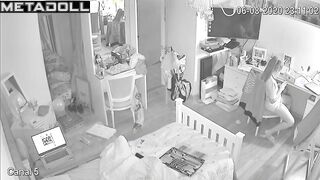 Someone installed a hidden camera in her room for pleasure