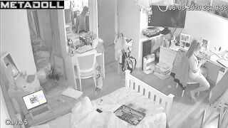 Someone installed a hidden camera in her room for pleasure