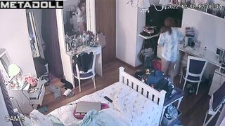 Her room is under constant surveillance (redhead babe)