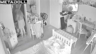 She lay down on the bed to masturbate, spy camera