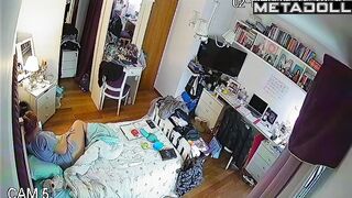 Young babe masturbates every time she has free time