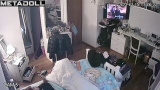 She doesn't like watching TV, she just wants to masturbate