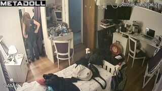 The whole school follows her routine (spy camera)