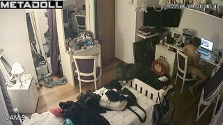The whole school follows her routine (spy camera)