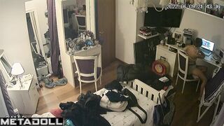 The whole school follows her routine (spy camera)