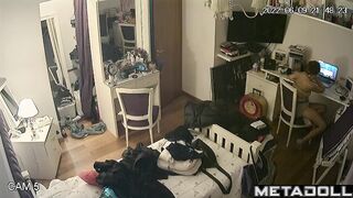 The whole school follows her routine (spy camera)