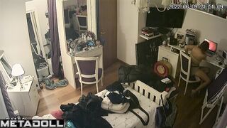 The whole school follows her routine (spy camera)