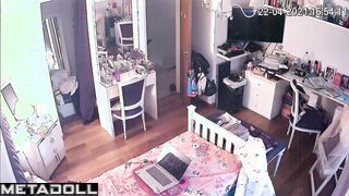 When she's home alone, she always walks around naked
