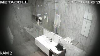 They quickly took a shower and started getting ready for the party