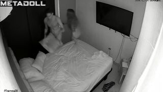 Their sweet love always attacks them at night, look