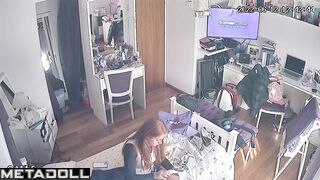 Solo bedroom video - redhead babe dressed her favorite clothes