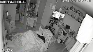 Sensual masturbation in the middle of the night (hot solo)