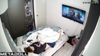 She's watching erotic movies again instead of cleaning