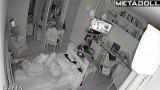 She woke up in the middle of the night to get some pleasure