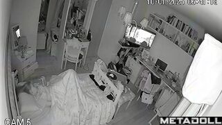 She woke up in the middle of the night to get some pleasure
