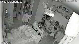 She woke up in the middle of the night to get some pleasure