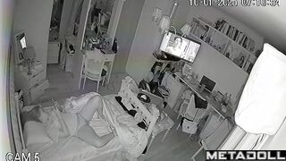 She woke up in the middle of the night to get some pleasure