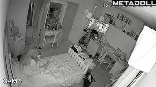 She couldn't sleep that night - bedroom hidden cam