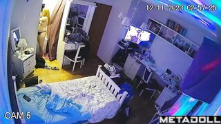 She couldn't sleep that night - bedroom hidden cam