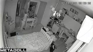 She couldn't sleep that night - bedroom hidden cam