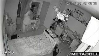 She couldn't sleep that night - bedroom hidden cam