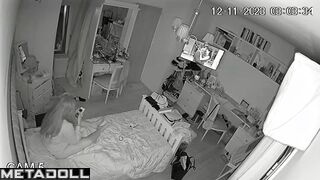 She couldn't sleep that night - bedroom hidden cam