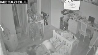 Young babe dancing in the darkness, funny solo tape
