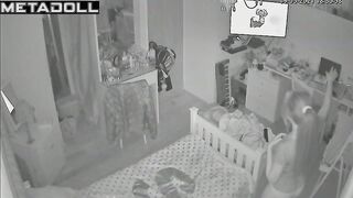 Young babe dancing in the darkness, funny solo tape