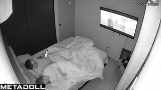 Someone is filming their intense sessions before sleep