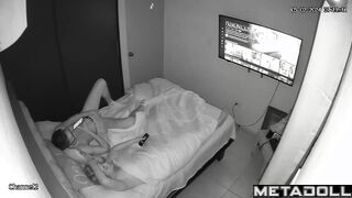 Someone is filming their intense sessions before sleep