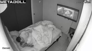Someone is filming their intense sessions before sleep