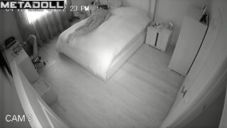 Horny lady lay on stomach and began to masturbate hot