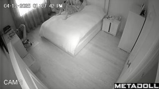 Horny lady lay on stomach and began to masturbate hot