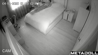 Horny lady lay on stomach and began to masturbate hot