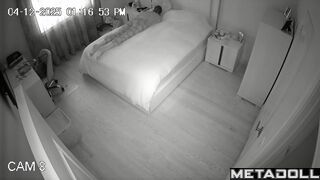 Horny lady lay on stomach and began to masturbate hot