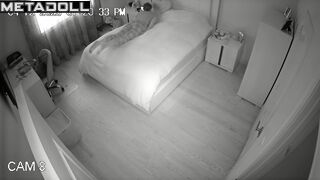 Horny lady lay on stomach and began to masturbate hot