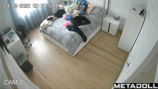 She spent five minutes masturbating / home solo video
