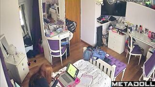 Redhead babe wants to finish quickly and go to class