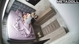 Blonde started making him blowjob and then changed her mind