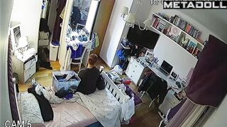 Babe dressing but doesn't know she's being watched
