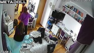 Girls chatting and discussing sexy boys, bedroom video