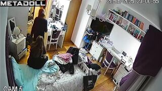 Girls chatting and discussing sexy boys, bedroom video