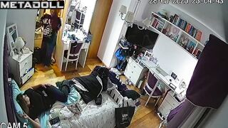 Girls chatting and discussing sexy boys, bedroom video