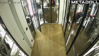 Hidden camera installed here, but she doesn't know anything about it