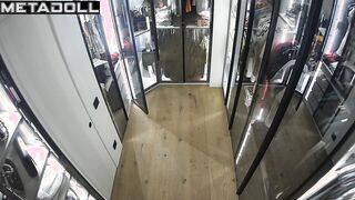 Hidden camera installed here, but she doesn't know anything about it