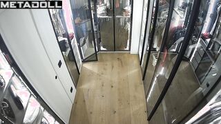 Hidden camera installed here, but she doesn't know anything about it