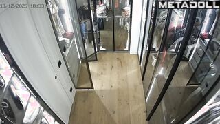 Hidden camera installed here, but she doesn't know anything about it