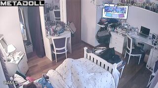 Her main entertainment is masturbation under the blanket