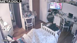Her main entertainment is masturbation under the blanket